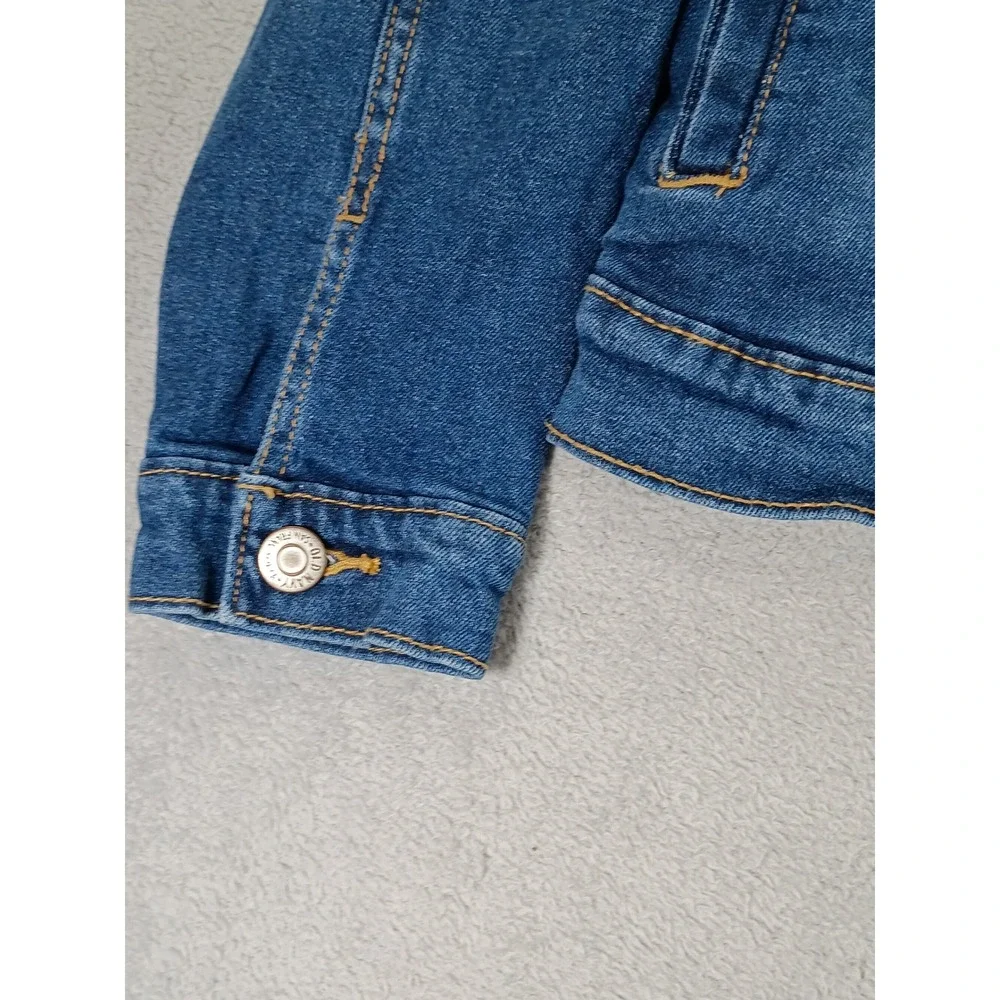 Old Navy Kids Denim Trucker Jacket Blue M (8) Stretch Cotton